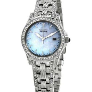 Citizen Women's White Diamond Eco Drive Watch